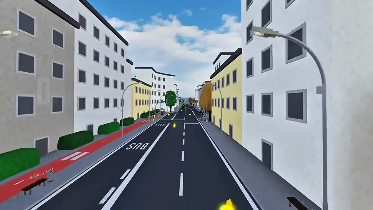 Fahrt durch die Stadt in Driving School Germany