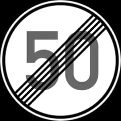 End of Speed Limit – Traffic signs