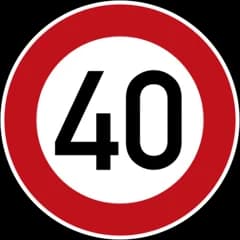 Ograniczenie prędkości 40
