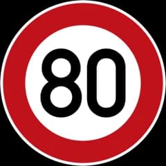 Ograniczenie prędkości 80