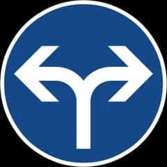 Izquierda o derecha – Señales de tráfico